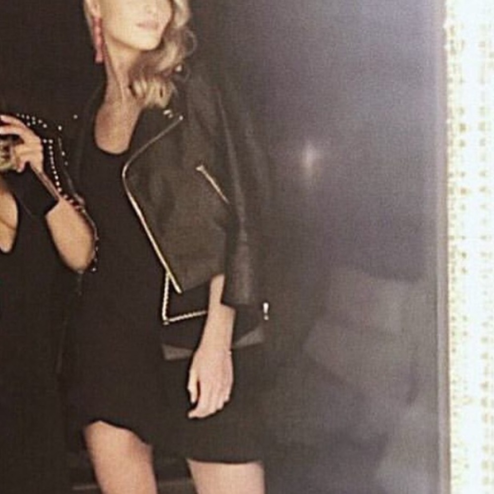 Sage black cocktail dress
